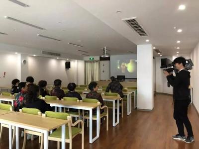 溫州攝制組走進百齡幫&middot;潘橋街道養老服務中心采訪